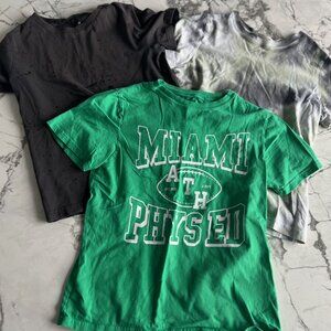 H&M Set of 3 Kids Boys Tee Shirts Splatter Miami Tie dye 8-10 yrs old